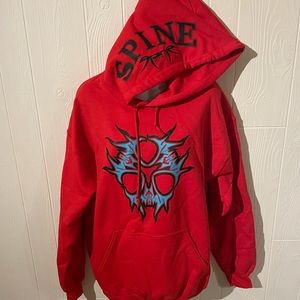 Original Spine design “Flyskull” hoodie. Super cozy & unique! NWOT!